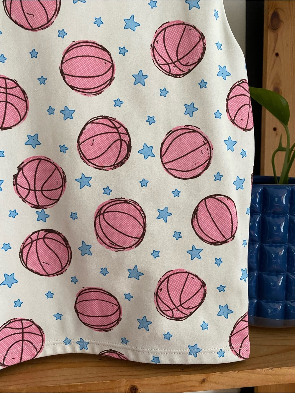 SweetHoney Basketball Print Active Skort Tank Top Set Pink 12 - Picture 7 of 15